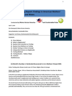 Glyphosate Testing Full Report: Findings in American Mothers' Breast Milk, Urine and Water.