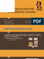 Intoxicación Por Anestésicos Locales