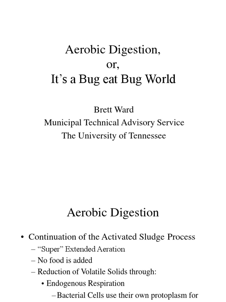 Aerobic Digestion Anaerobic Digestion Cellular Respiration