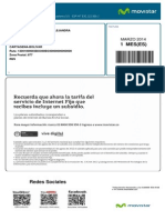 Factura de servicios de telecomunicaciones