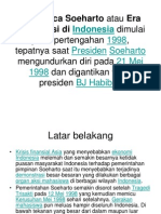 Era Pasca Soeharto Atau Era Reformasi Di Indonesia
