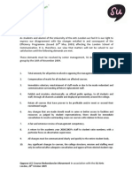 Oppose & SU Arts List of Demands (27 October 2009)