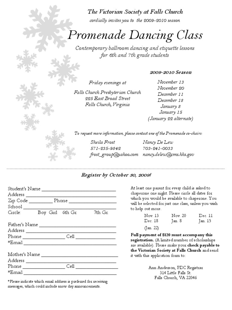 2009-2010 Promenade Dance Class | PDF | Clothing