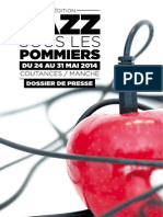 Festival Jazz Sous Les Pommiers 2014 - Dossier de Presse