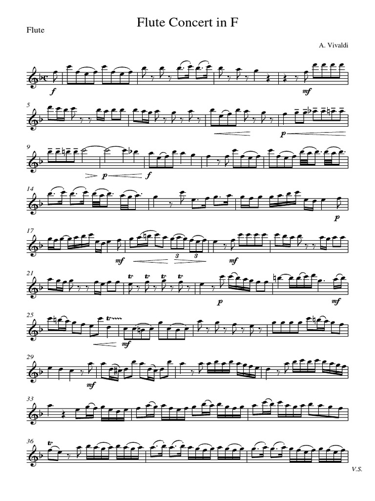 Flute Concert in F