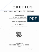 Titus Carus - de Rerum Natura - On The Nature of Things | PDF | Nothing | Matter