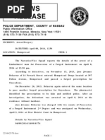 News Release: Police Department, County of Nassau