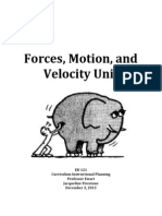 forces motion and velocoty unit