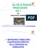 CONTROL DE LA PLANTA DE PRODUCCIÓN (DIA 1) - QUALITY TRAINING