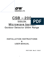 Microwave Barrier: Outdoor Detector 200m Range