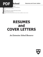 Harvard Resume Cover Letter