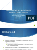 nutritional deficiencies after bariatric