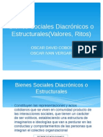 Bienes Sociales Diacrónicos o Estructurales (Valores, Ritos)