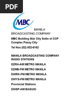 MBC Radio Stations 2014