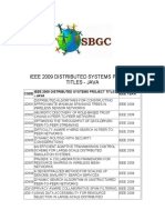 Ieee 2009 Distributed Systems Project in Java