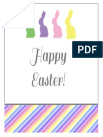 Free Printable Happy Easter Sign