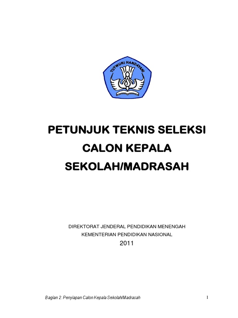 Panduan Rekrutmen Calon Kepala Sekolah