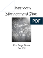 Classroom Management Plan Paige Harrissmallpdf Com 1