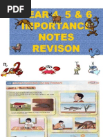 YEAR 4, 5 & 6 Importance Notes Revison