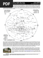 Download June 2014 night sky chart by Powerhouse Museum SN217390200 doc pdf