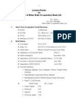 Lecture-Points On Functions of Bihar State Co-Operative Bank LTD