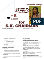 Personal Circumstances and Platforms of Kristine Paula G. Tiong