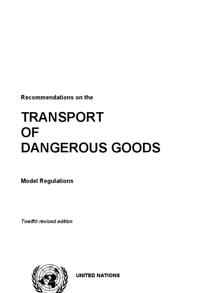 Transport Of Dangerous Goods Download Free Pdf Dangerous Goods
