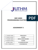 MEE 10203 Programmable Electronics