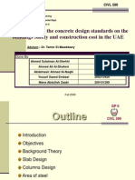 Effect of Varying The Concrete Design Standards On The Buildings Safety and Construction Cost in The UAE