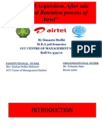 Project On After Sale Service, Acquisition and Retention Process of Airtel