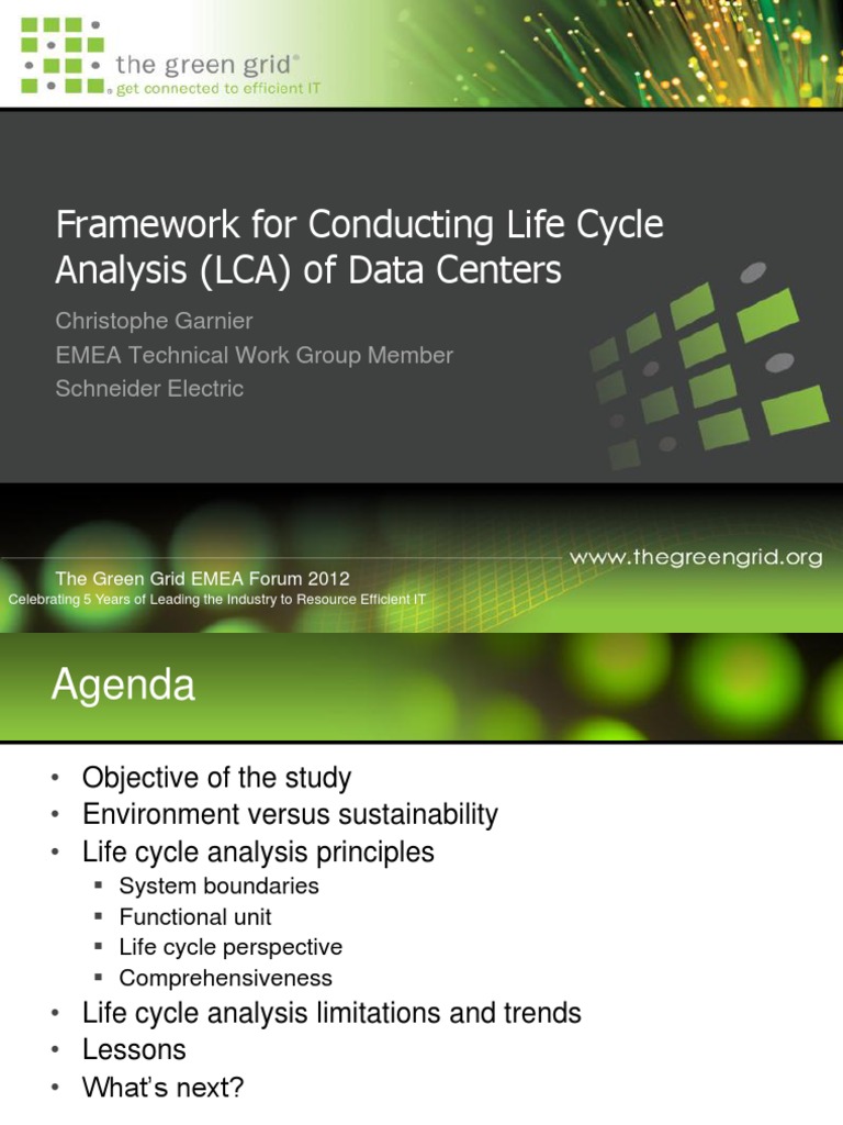 Framework For Conducting Life Cycle Analysis Presentation Pdf Pdf