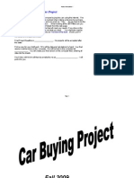 Car Buying Project XLS 95 Excel Version 1