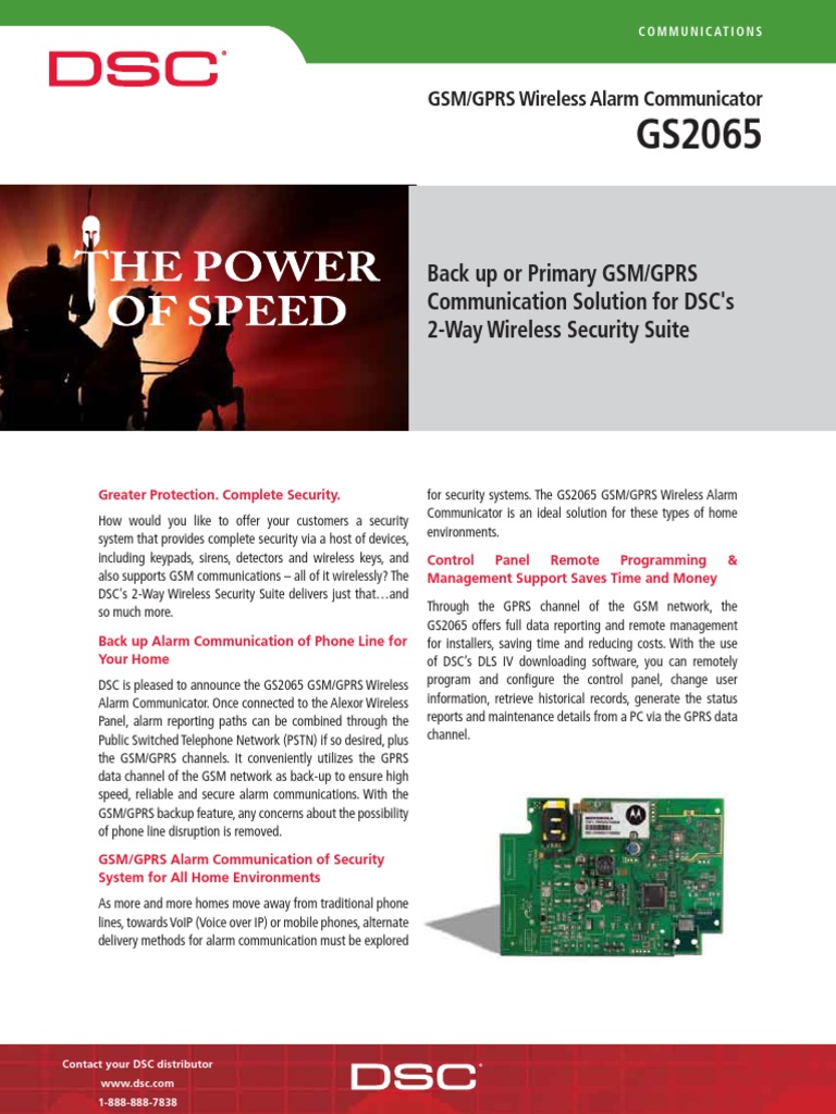 Back Up or Primary GSM/GPRS Communication Solution For DSC's 2-Way ...