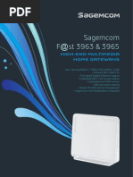 Sagemcom F @ST 3963 & 3965: High-End Multimedia Home Gateways