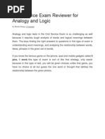 Part 4 - Analogy and Logic