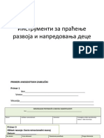 Инструменти за праћење развоја и напредовања деце