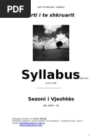 Download Syllabus Arti i Te Shkruarit by ermirem SN21741390 doc pdf