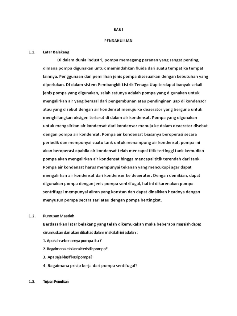 Laporan Pompa Sentrifugal
