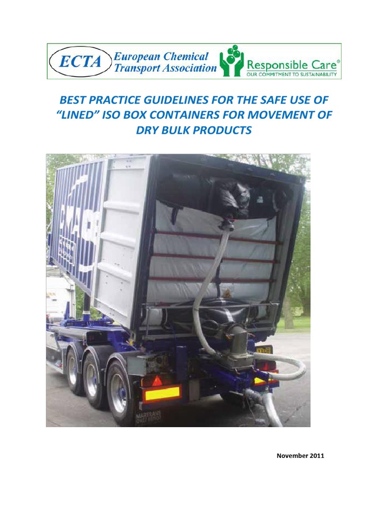 Safe Use of Lined ISO Containers | PDF | Containerization | Cargo