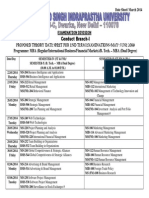 Proposed Theory Date Sheet MBA (Regular)