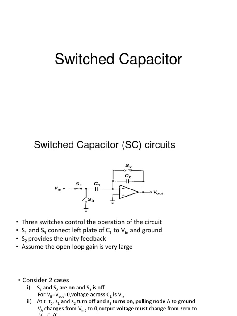 Switched Capacitor | PDF