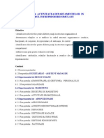  Activitatea Departamentelor in Cadrul Intreprinderii Simulate