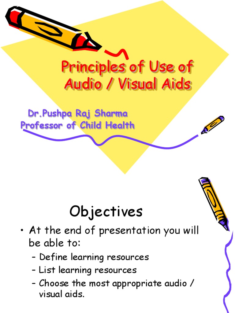 literature review on audio visual aids