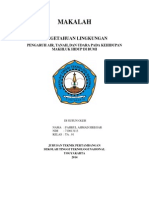 Makalah Pengetahuan Lingkungan PENGARUH AIR, TANAH, DAN UDARA PADA KEHIDUPAN MAKHLUK HIDUP DI BUMI