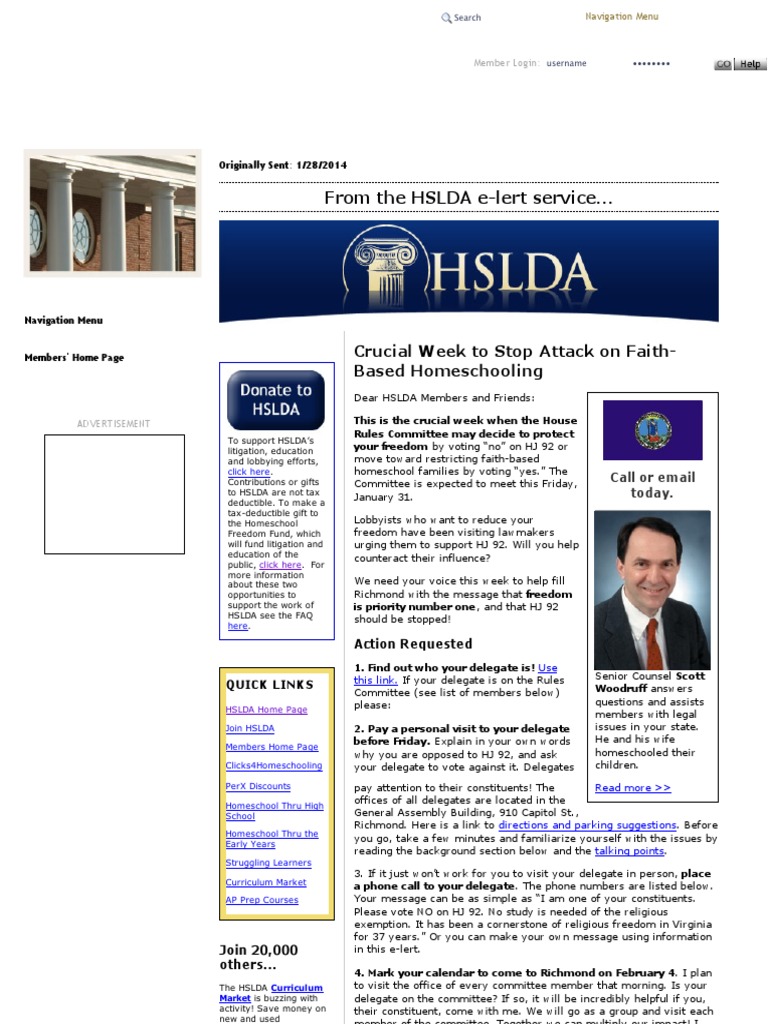 Hslda HJ92 | PDF | Homeschooling | Social Institutions