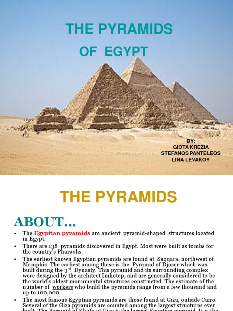 The Pyramids 2014s Egyptian Pyramids Bronze Age