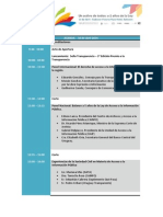 Agenda - II Seminario Int. de Acceso a la Información Pública Uruguay