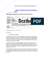 Infringe, Violate, Defame - Scribd Does It All, According to FTC Complaints