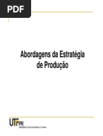 Tema 3 - Abordagens da Estratégia de Produção