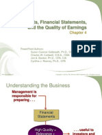 Adjustments, Financial Statements, and The Quality of Earnings